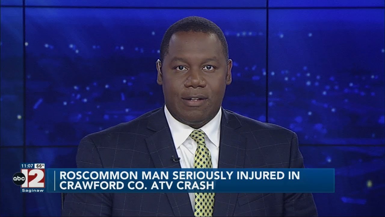 Roscommon man seriously injured in an ATV crash Sunday - YouTube