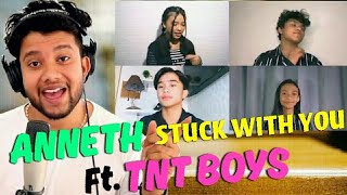 TNT BOYS x ANNETH - STUCK WITH YOU (ARIANA GRANDE FT. JUSTIN BIEBER) | REACTION
