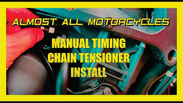 Motorcycle | Manual Timing Chain Tensioner Install | Yamaha R6