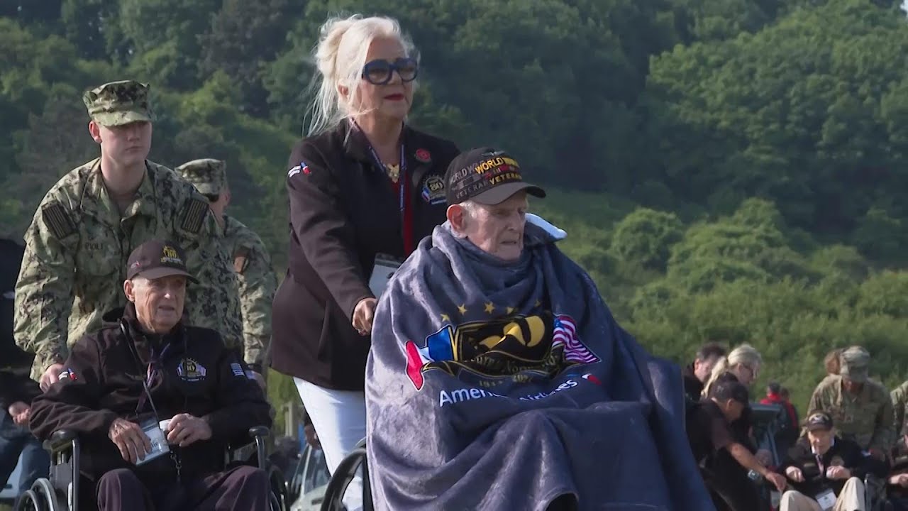 World War II veterans visit Omaha Beach ahead of 80th anniversary of D ...