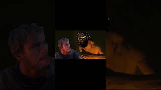 Matt damon confronted by the cyclope