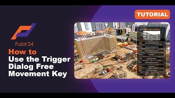 [Fuzor 2024] How to Use the Trigger Dialog Free Movement Key