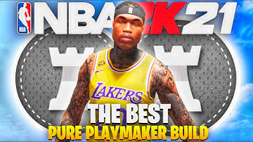 THE BEST PURE PLAYMAKER BUILD in NBA 2K21 • This BUILD is the MOST UNSTOPPABLE BUILD in NBA 2K21!