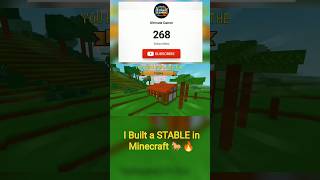 I Built a STABLE in Minecraft 🐎🔥
