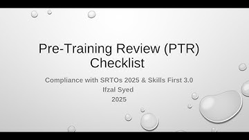Designing Pre Training Review PTR Checklist that  Can Help Your RTO | Avoid ASQA & Skills First Fine