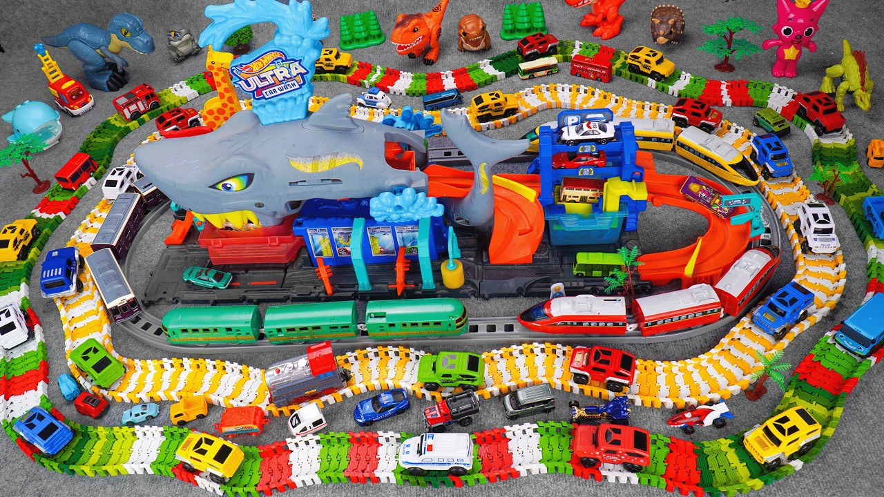 26 minutes of satisfying high-speed rail track and maglev track toy ASMR | Toy review