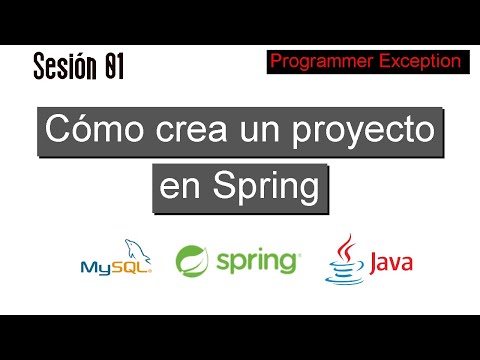 Video: ¿Cómo creo un proyecto web dinámico en Spring Tool Suite?