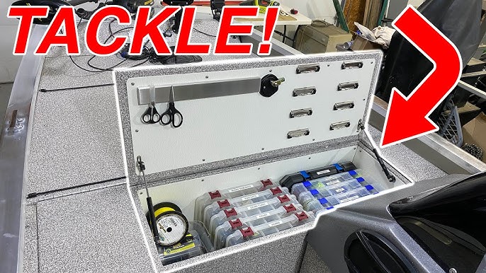 TACKLE STORAGE ON TRACKER BOAT 