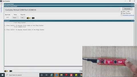 Ring Counter using AVR DA Microcontroller Configurable Custom Logic