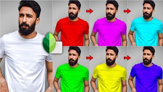 Change clothes color in snapseed | how to change t-shirt colour photo editing tutorial screenshot 4