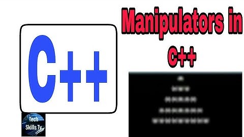 Manipulators in c++ || endl and setw manipulators in c++|star pattern program