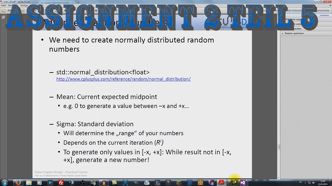 random assignment deutsch