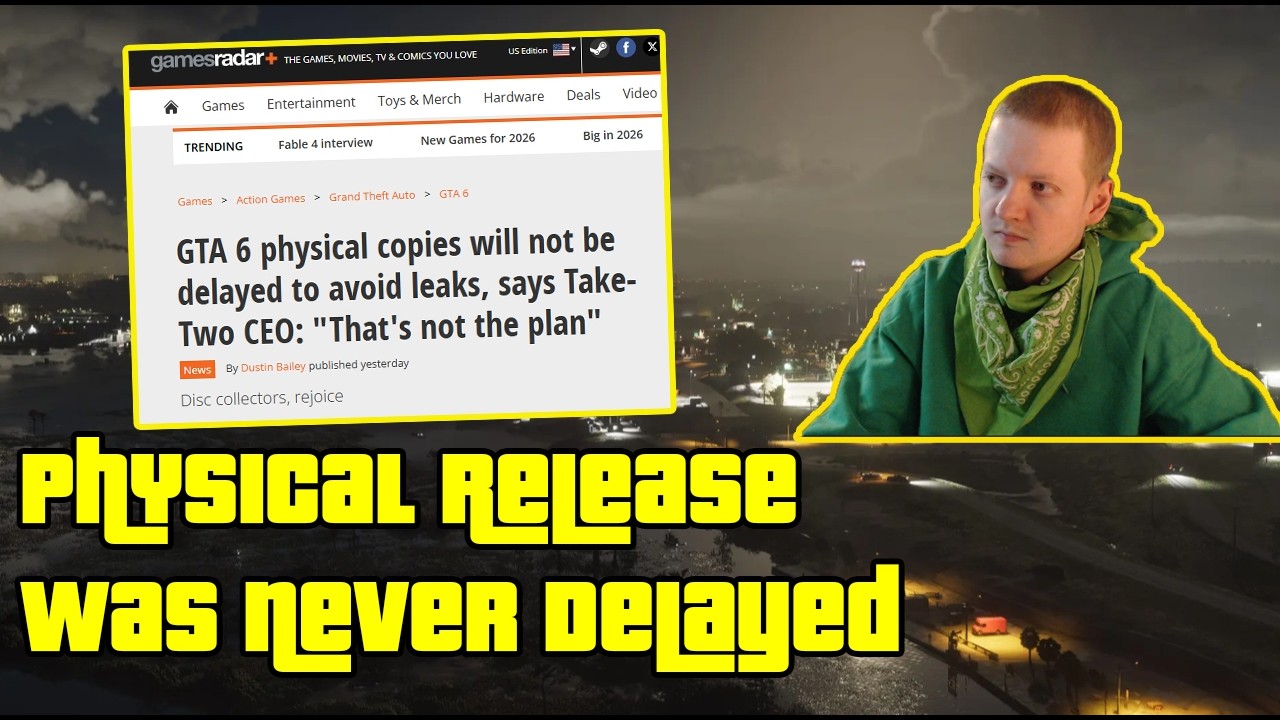 GTA 6 Physical Isn't Delayed, It Was False Information, Take Two Confirms Physical Release