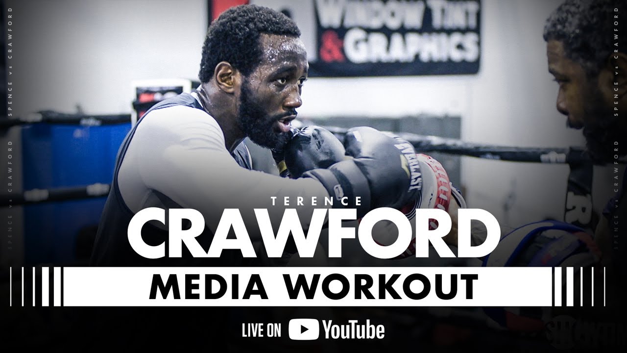 Terence Crawford LIVE MEDIA WORKOUT #SpenceCrawford