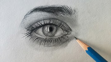 Hyper Realistic An Eye Drawing | complete Drawing | Time lapse Video | FreeHand