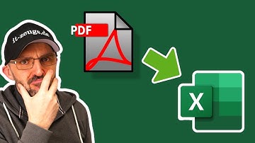 PDF in Excel-Tabelle verwandeln