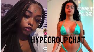 Hype Group Chat On Tik Tok compilation