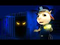 Ghost terrifies kids after dark. Who&#39;s by the door? Funny Cartoon Animaion for kids