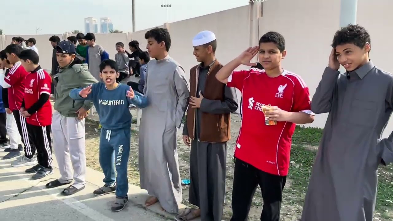 مباراة صف خامس ب ضد رابع بمدرسة النهضة الابتدائية بالحرس الوطني 