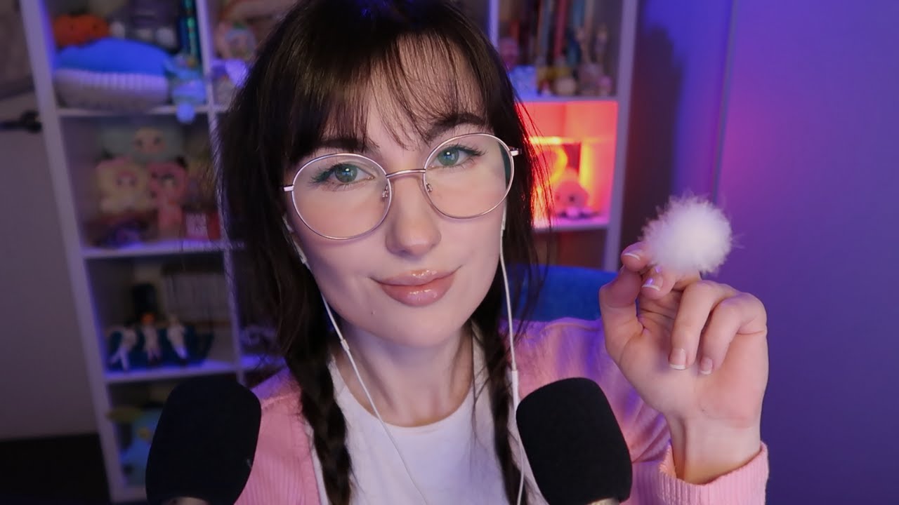 asmr tocando no seu rosto (atenção pessoal, sons da boca e visuais para você dormir) ✨