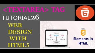 textarea tag in html|WEB DESIGN WITH HTML|HTML Crash Course For Absolute Beginners|how to use tags