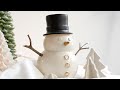 크리스마스 장식 ☃ '도자기 눈사람 만들기' : How  to make a ceramic snowman [ONDO STUDIO]