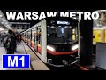  warsaw metro  all the stations  line m1  from kabaty to mociny 2023 4k