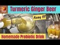 Turmeric ginger beer  homemade probiotic drink 