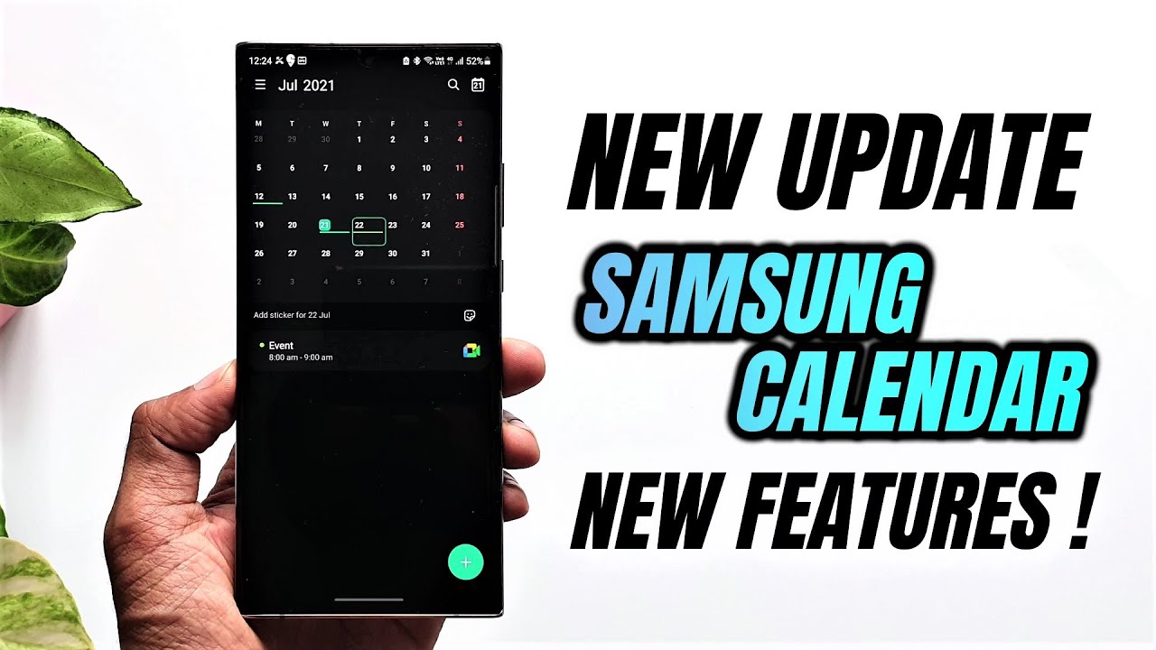 New update for Samsung Calendar app Samsung One UI 3.1/3.0 YouTube