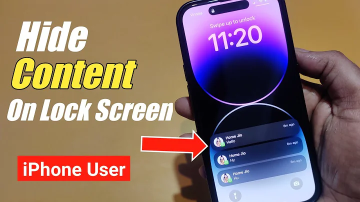 How to hide notification on Lock screen iPhone | Make Notifications private for Apps | iPhone 14 Pro