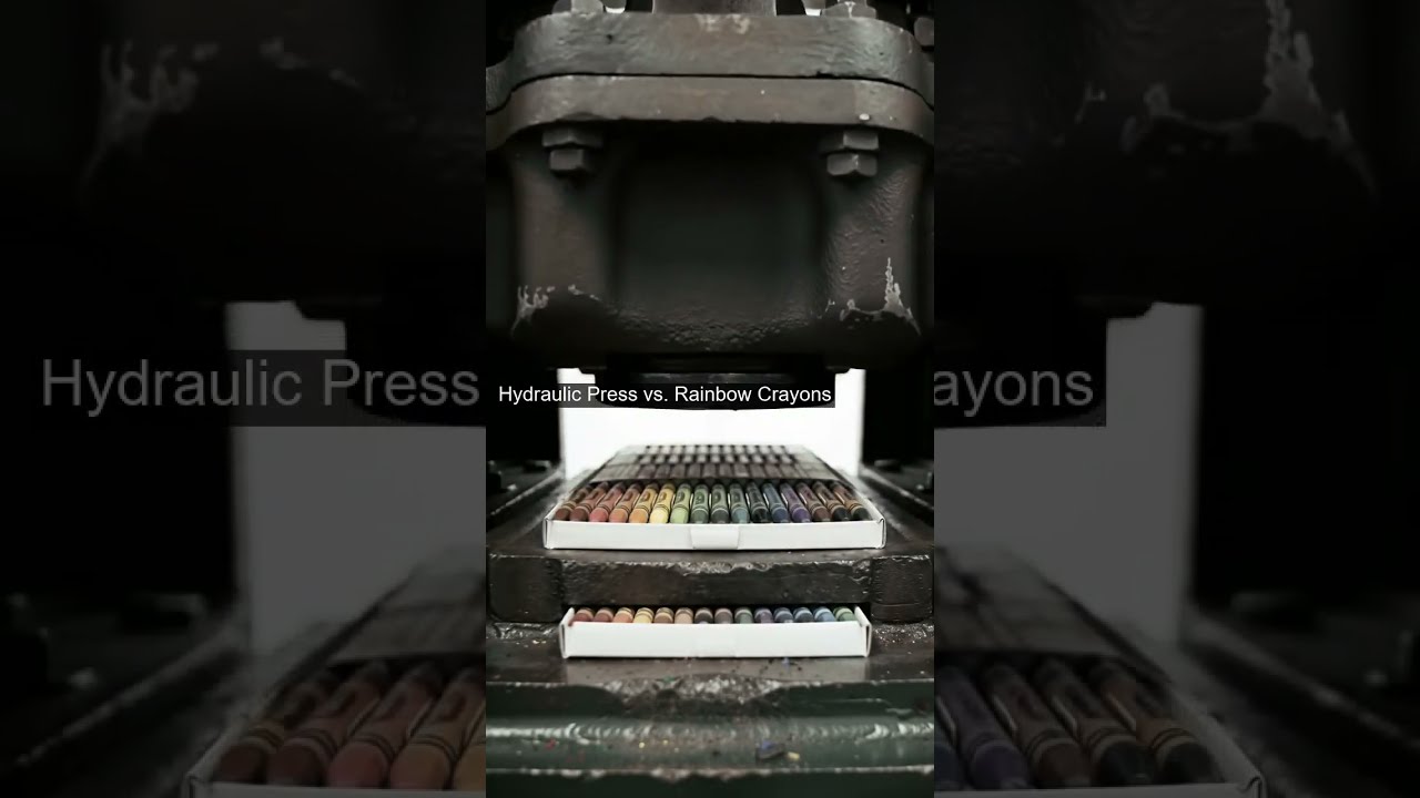 Hydraulic Press Vs Rainbow Crayons