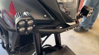 2024 Honda Transalp auxiliary light integration