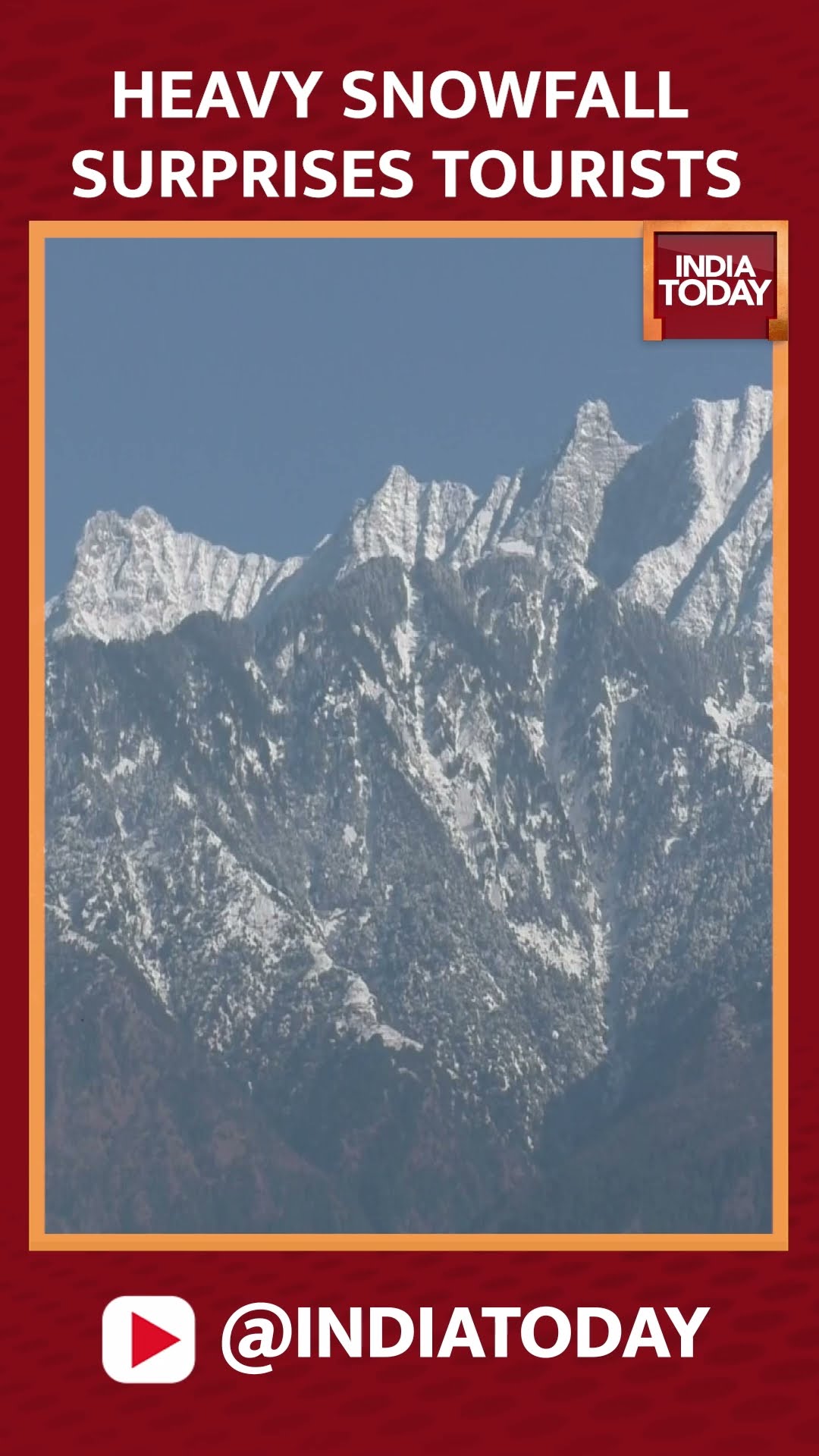 Hill Stations Record Rare Early Snowfall | Snowfall  #shorts