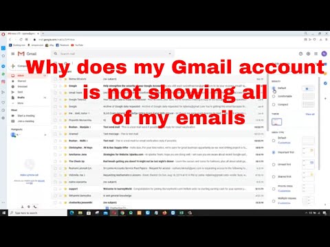 Gmail inbox  is not showing all of my emails on PC