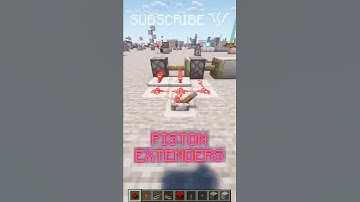A simple PISTON EXTENDER for a SECRET FLOOR ENTRANCE! | Redstone with PsiVolt #minecraft #redstone