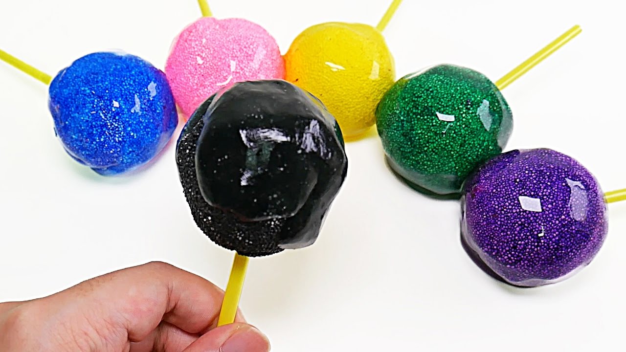 DIY How To Make Colors Foam Clay Ball Candy Toy For Kid YouTube