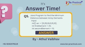 Java Programming Tutorial: Mastering Minimum Distance Between Array Elements | be-practical.com