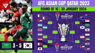 🔴 Saudi Arabia vs South Korea - Round of 16 Results AFC Asian Cup 2023 as of January 30