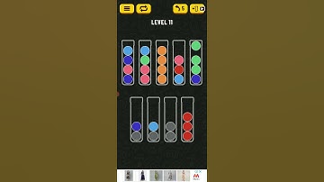 Ball sort puzzle level 11 QUICK AND EASY GAME LEVEL 11