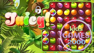 Juicy! - Match 3 Game | game fruit candy @kidsgames2000 screenshot 2