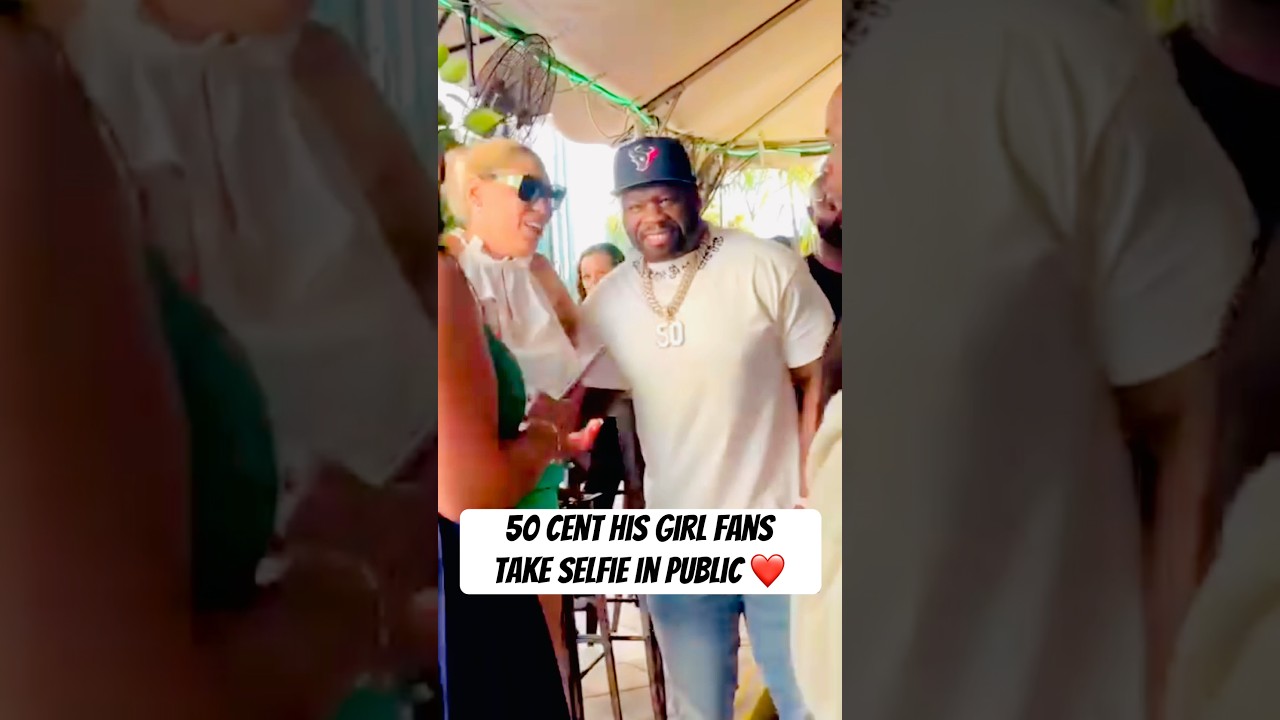 50 cent his girl fans  take selfie in public ❤️#rap #snooppi #rapper #hiphop #hiphopartist #50cent