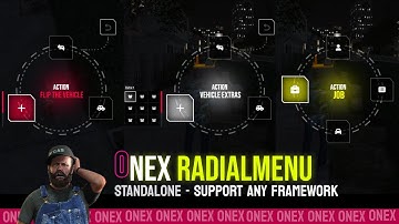 Onex Radial Menu: The Ultimate FiveM Radial Menu for ESX, QBCore, vRP & Standalone