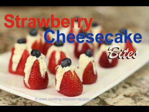 Strawberry Cheesecake Bites - Easy & Delicious by Rockin Robin