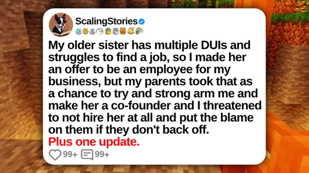 My Older Sister Has Multiple DUIs and Struggles to Find a Job, So I Made Her an | Reddit Updates