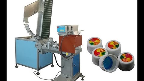 Automatic PET PP Bottle Caps Pad Printing Machine