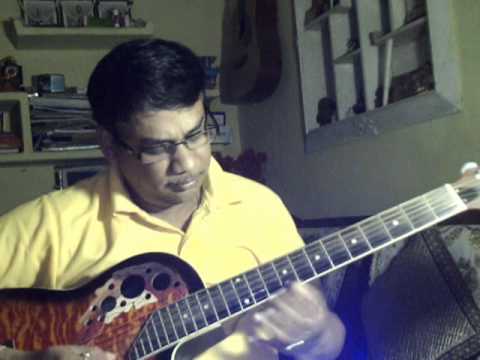 Amar shilpi tumi Kishore Kumar on Guitar