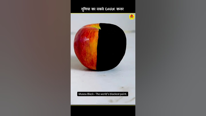 दुनिया का सबसे Darkest Black Colour #shorts