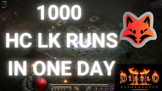 D2R - 1000 Hc Lk Runs In One Day Unless I Die