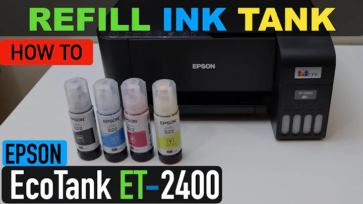 Epson EcoTank ET-2400 Ink Refill - How to Refill The Ink Tanks?