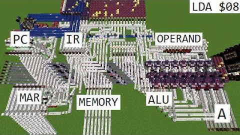 Minecraft - Programmable 8-bit Computer - Short version